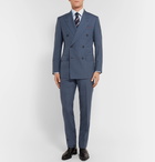 Kingsman - Harry's Navy Double-Breasted Wool Suit Jacket - Blue