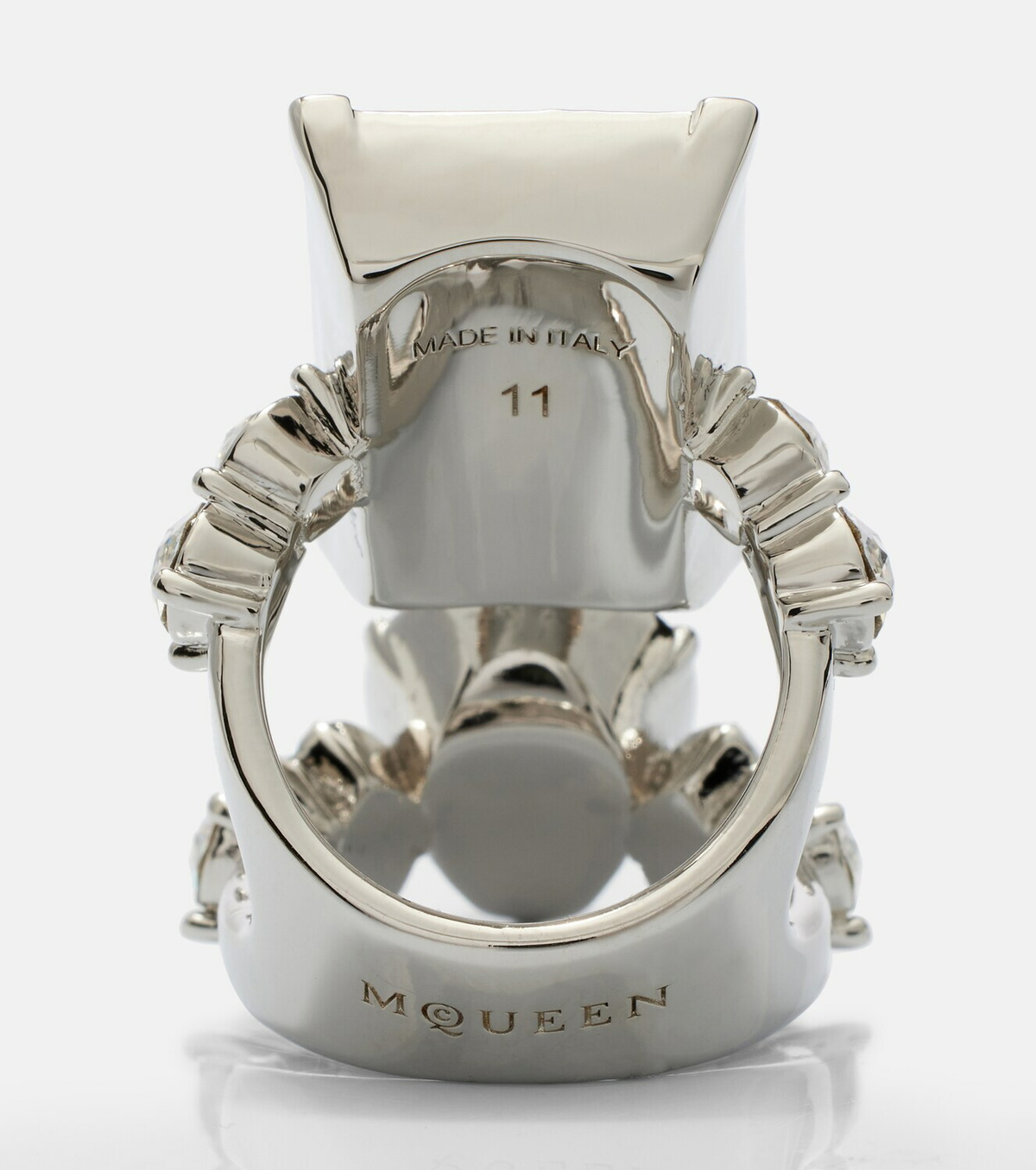 McQueen Crystal-embellished ring