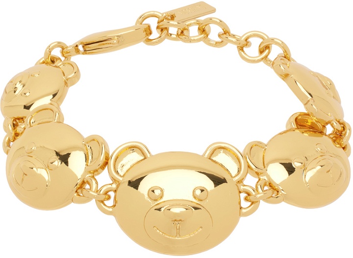 Photo: Moschino Gold Teddy Bear Bracelet