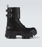 Balenciaga Bulldozer debossed leather combat boots