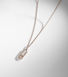 Messika Move Uno Large 18kt rose gold necklace with diamonds