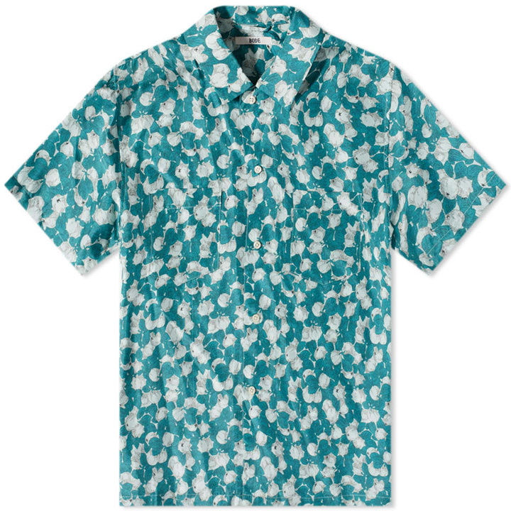 Photo: Bode Men's Meadowlark Vacation Shirt in Blue Multi