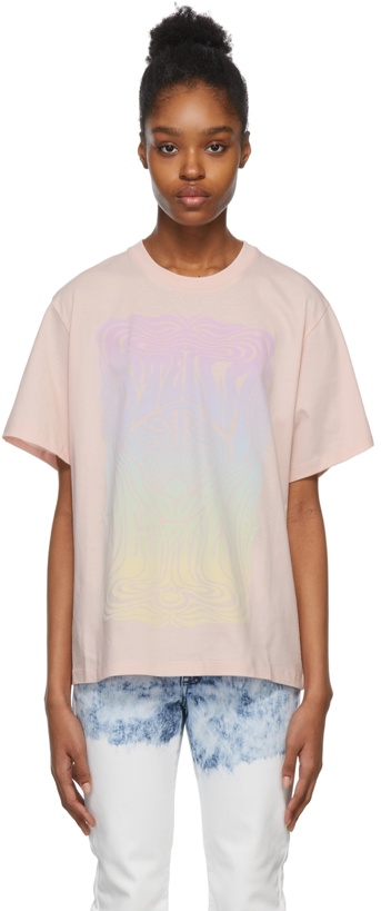 Photo: Stella McCartney Pink Fluid Print T-Shirt