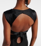 Nina Ricci Cutout virgin wool corset gown