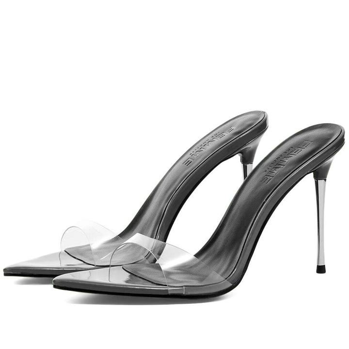 Photo: Femme LA Women's Azucar Slip On Heel in Noir Black