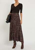 Gabriela Hearst Amari Pointelle Wool top Dark Brown