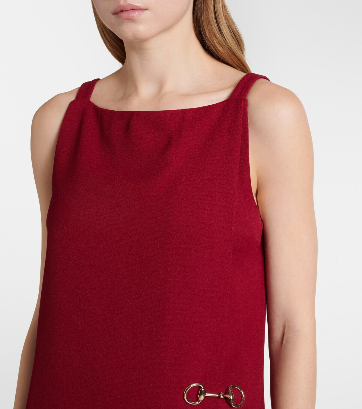 Gucci Horsebit sablé midi dress