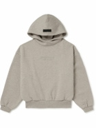 Fear of God Essentials Kids - Logo-Appliquéd Cotton-Blend Jersey Hoodie - Gray