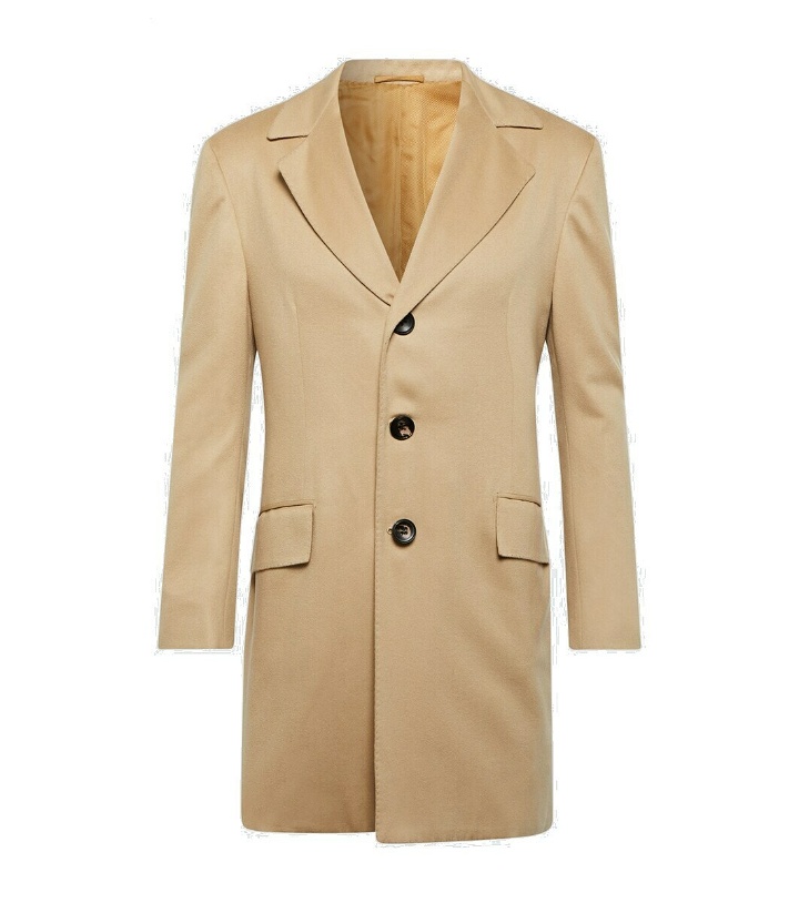 Photo: Kiton Single-breasted cashmere coat