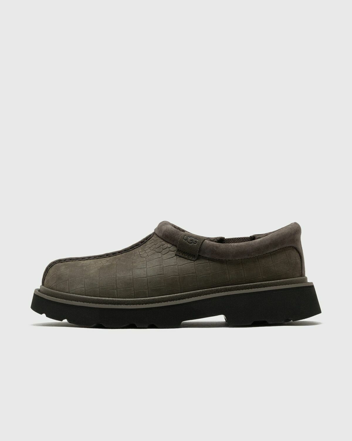 UGG M TASMAN LUG EMBOSSED Grey Mens Sandals & Slide