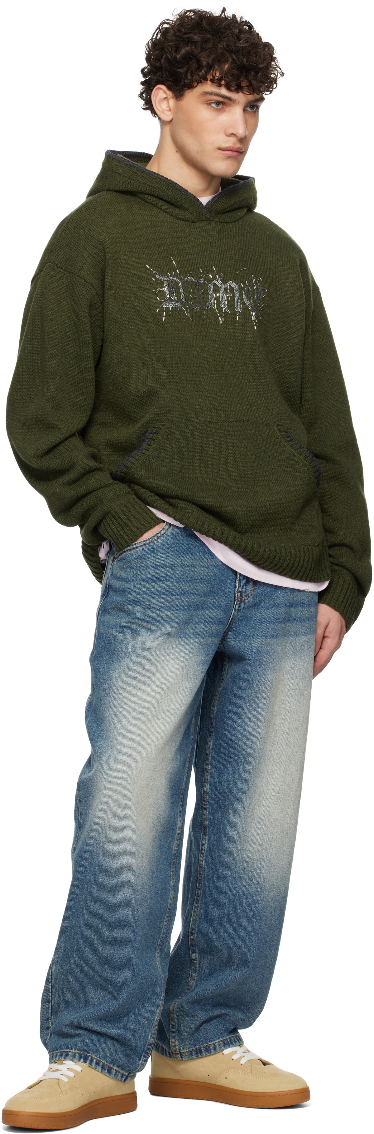 Dime Green Hardcore Wool Hoodie Dime