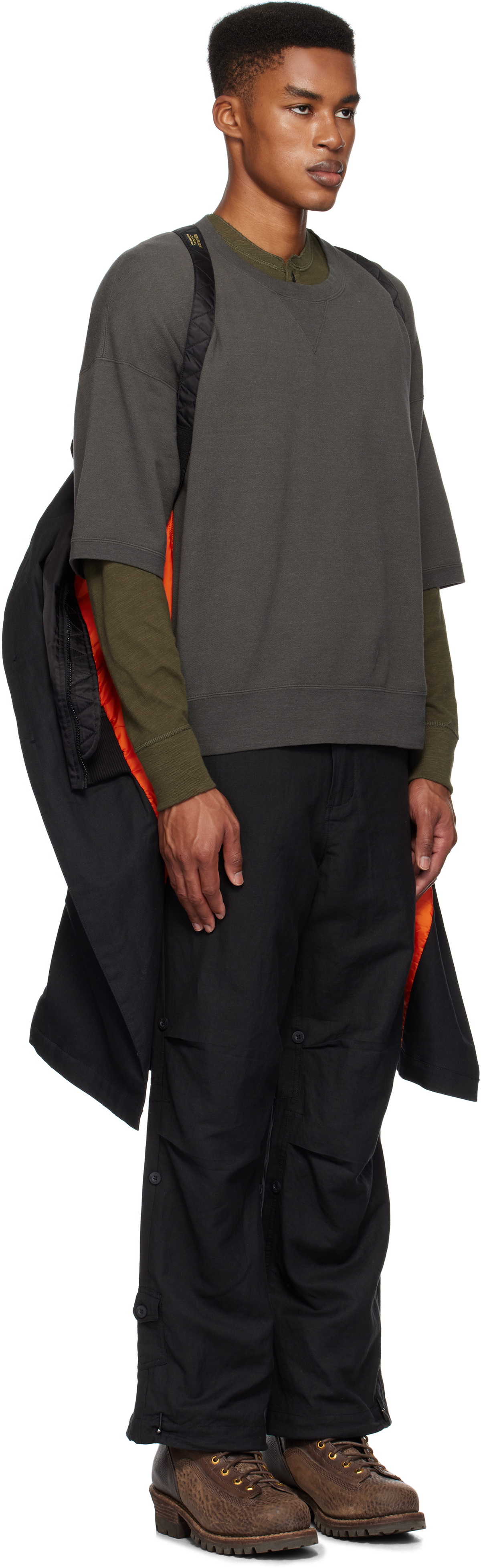 Maharishi Black 5337 DPM: Bonsai Sparse MA Mac Coat