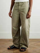 LOEWE - Paula's Ibiza Barrel-Leg Cotton-Twill Trousers - Green