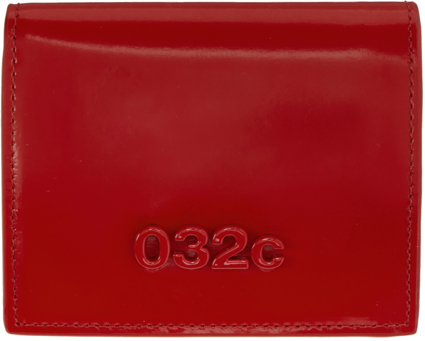 032c Red Leather Wallet 032c