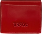 032c Red Leather Wallet