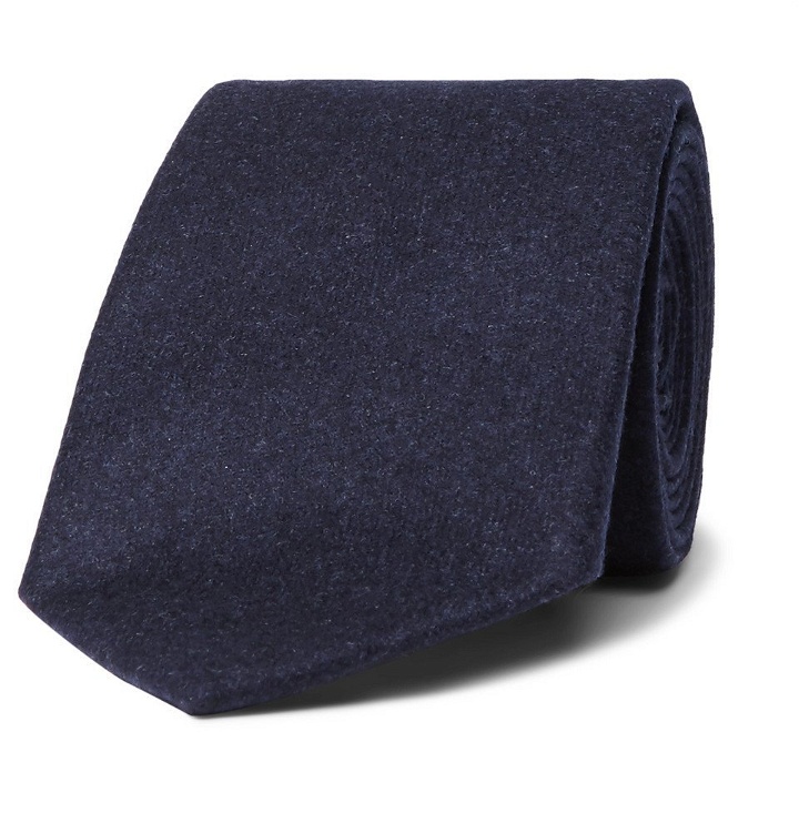 Photo: Brunello Cucinelli - 6.5cm Wool, Silk and Cashmere-Blend Tie - Men - Navy