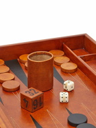 THE CONRAN SHOP Wood & Leather Backgammon Set