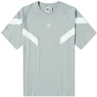 Adidas Men's Cutline T-Shirt in Silver Green