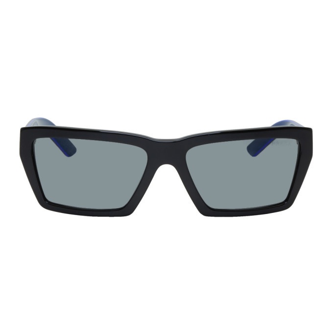 Photo: Prada Black and Blue Rectangular Sunglasses
