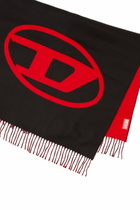 Diesel Reversible two tone wool scarf - Scarf Mens in Multicolor