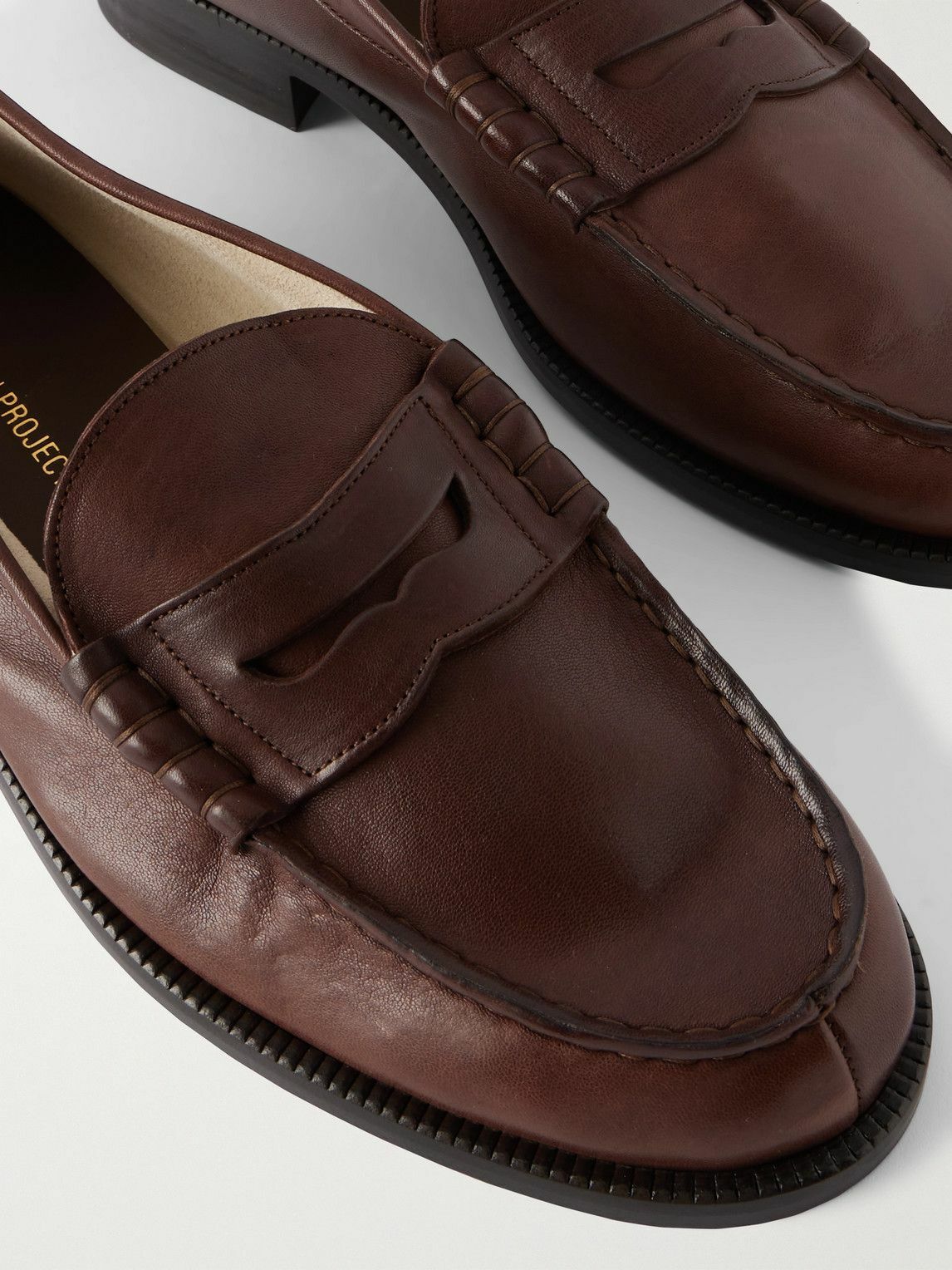 Common Projects - Leather Penny Loafers - Brown