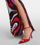 Pucci Marmo-print crêpe de chine maxi dress