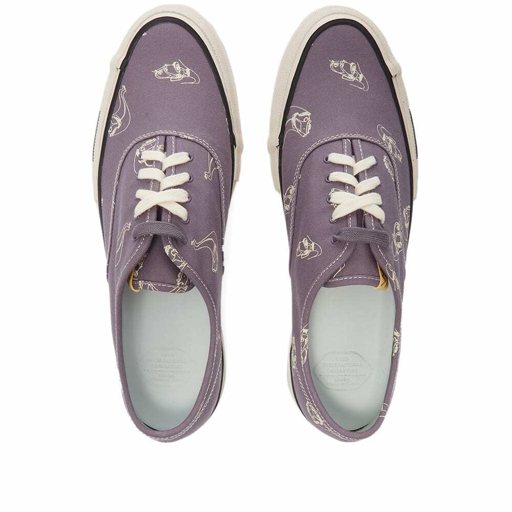 Visvim Men's Logan Deck Roadster Sneakers in Purple Visvim