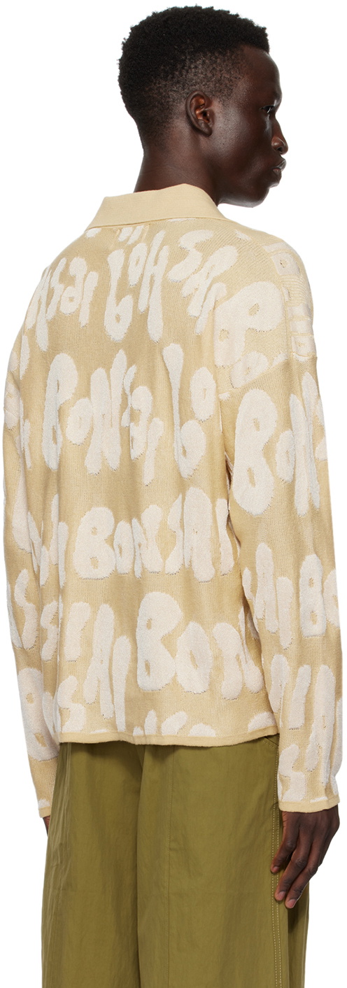 Bonsai Beige Jacquard Polo