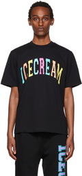 ICECREAM Black College T-Shirt