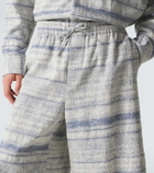 Loewe Paula's Ibiza denim jacquard Bermuda shorts