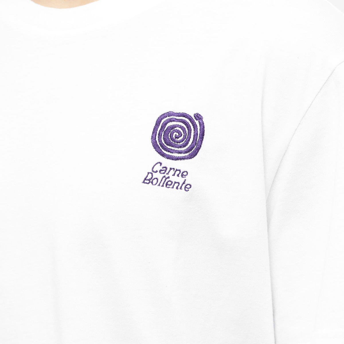 Carne Bollente Mens Forever Hung Logo T Shirt In White Carne Bollente 