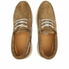 EasyMoc Men's Merrimack Boat Sneakers in Dark Sand Suede