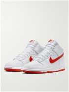 Nike - Dunk Hi Retro High-Top Leather Sneakers - White