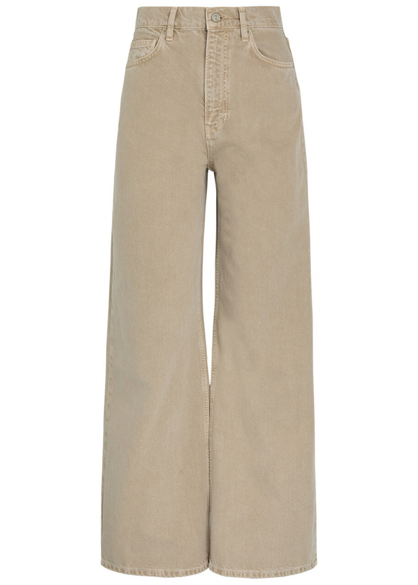 Photo: Reformation Cary Wide-leg Jeans Beige