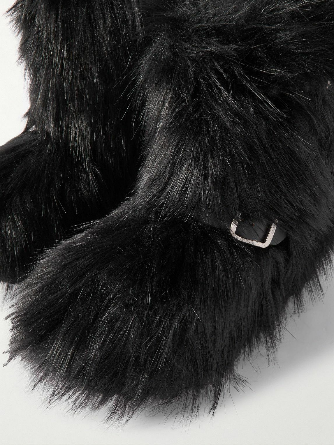 Sacai - Faux Fur Biker Boots - Black Sacai