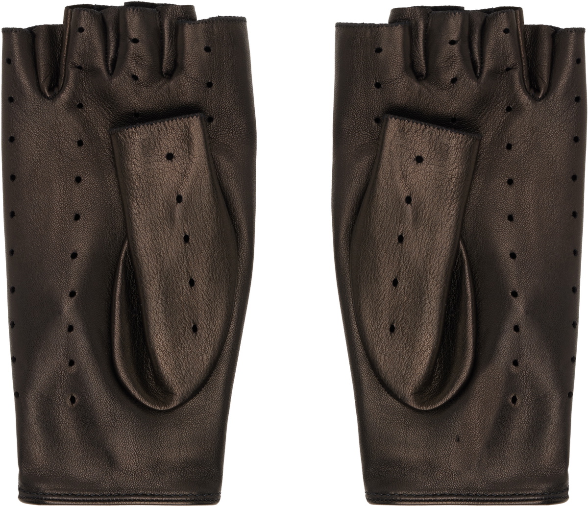 Valentino Garavani Black Biker Gloves