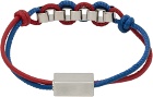 Marni Red & Blue Leather Bracelet