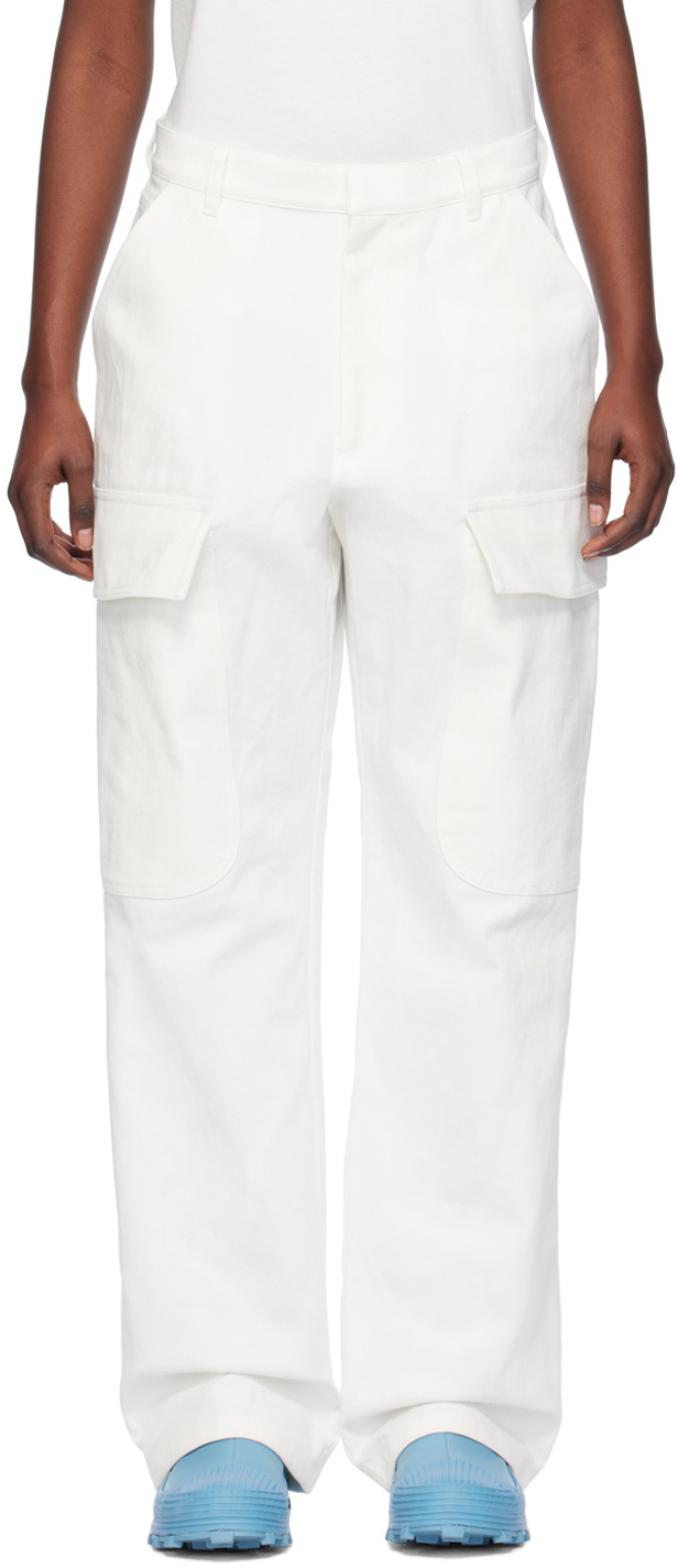 Sky High Farm Workwear White Alastair McKimm Edition Cargo Pants