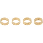 MM6 Maison Margiela Stacked Numeric Ring Set