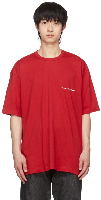 Photo: Comme des Garçons Shirt Red Logo T-Shirt