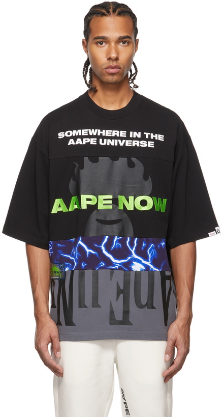 Photo: AAPE by A Bathing Ape Black Graphic T-Shirt