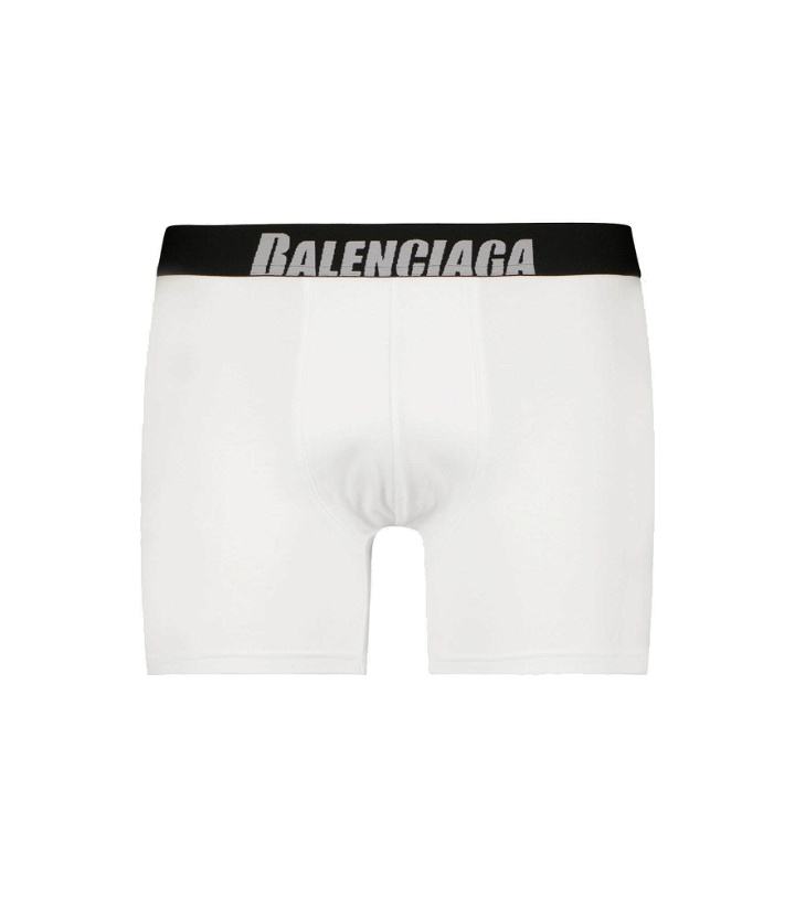 Photo: Balenciaga - Logo cotton-blend boxer briefs