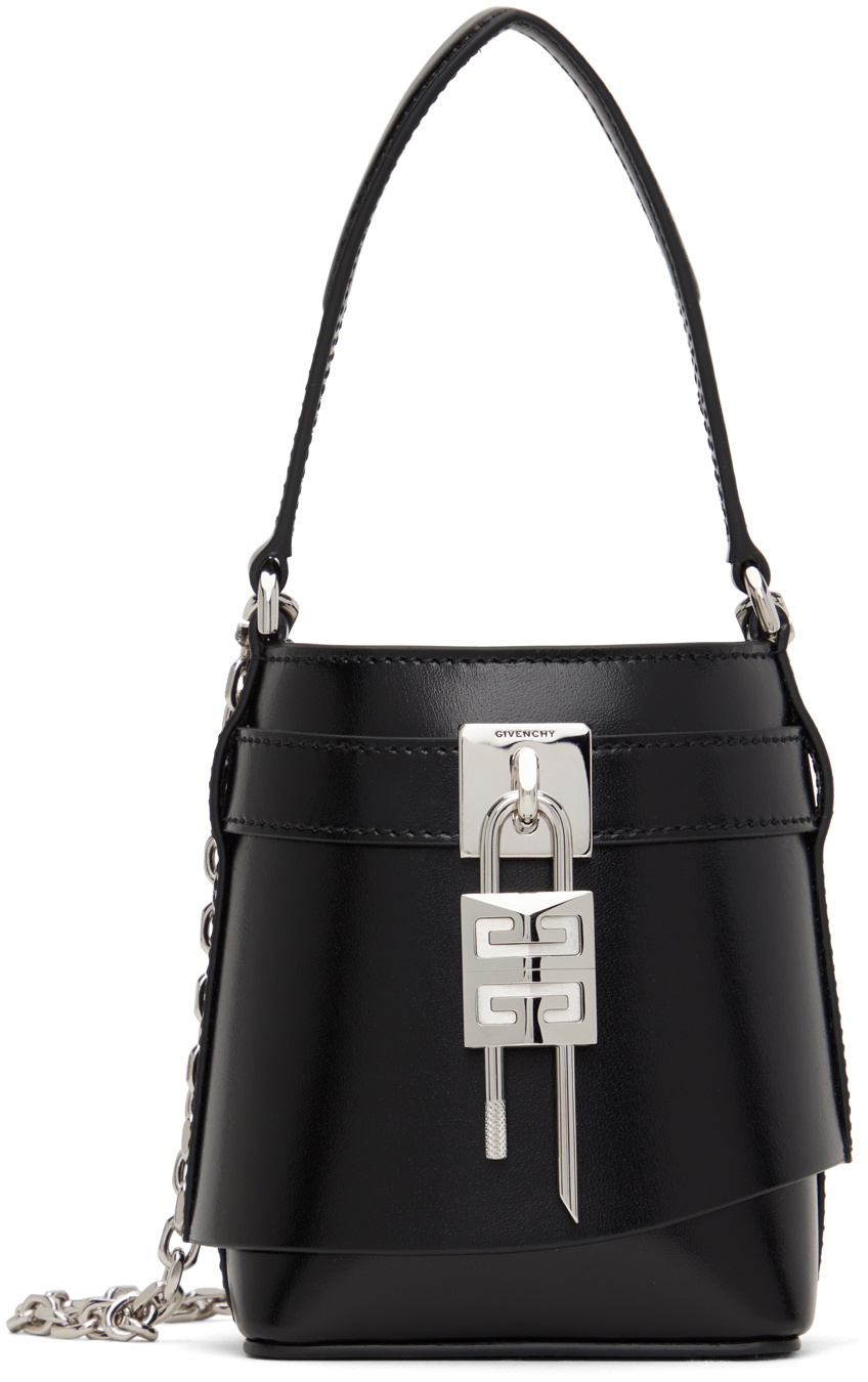 Givenchy Black Micro Shark Lock Bucket Bag Givenchy