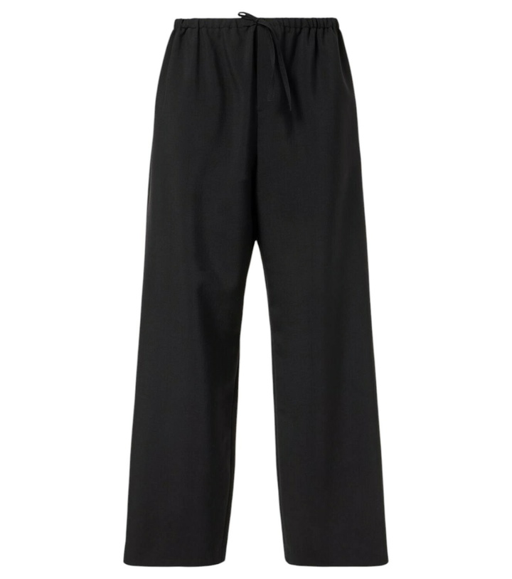 Photo: The Row Donatello mid-rise wool wide-leg pants