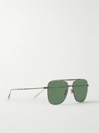 Mr Leight - Novarro Aviator-Style Gold-Tone Sunglasses