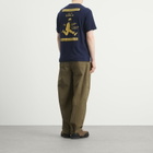 Universal Works Men's x Paraboot Jersey Print T-Shirt in Navy