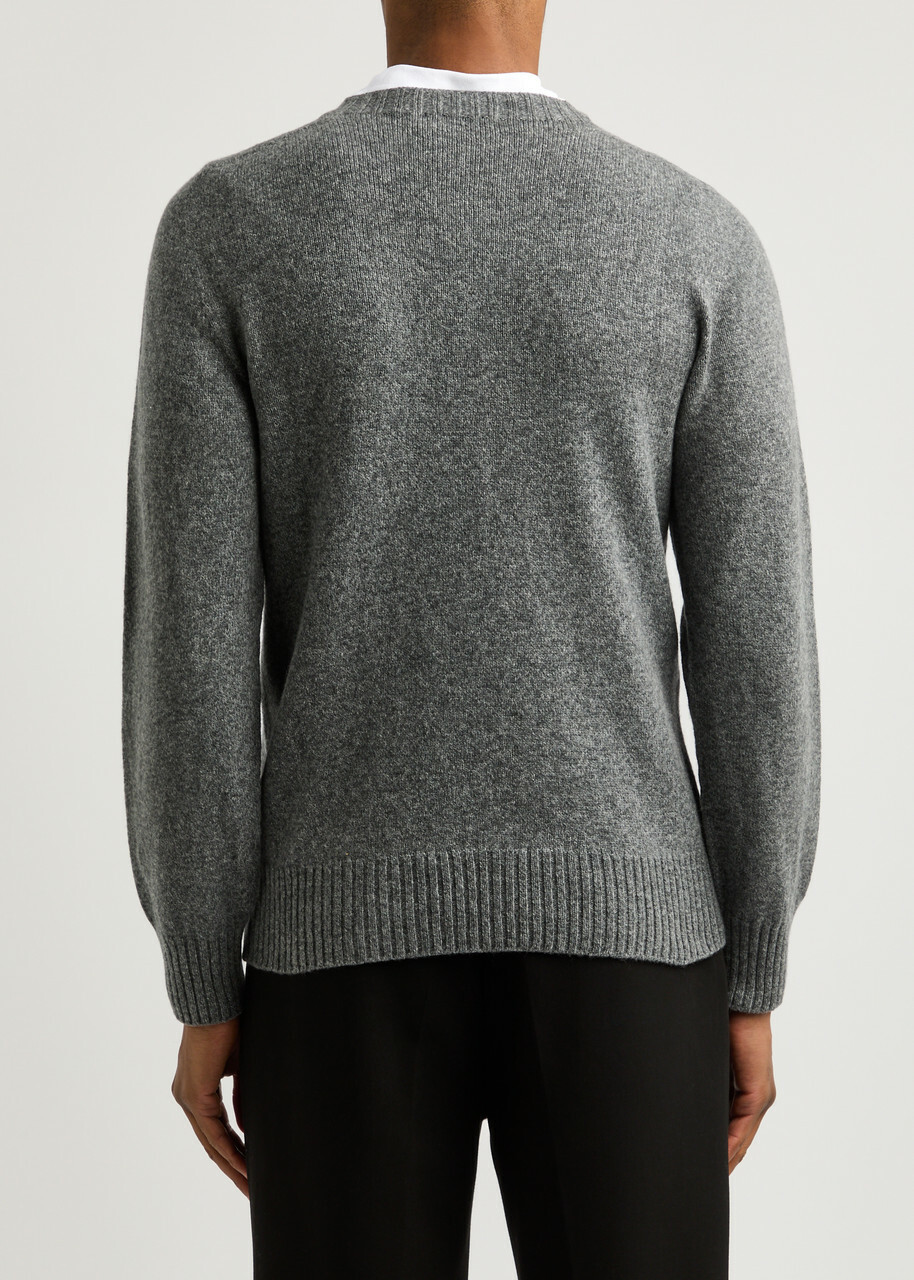 Officine Générale Seamless Wool Jumper Grey