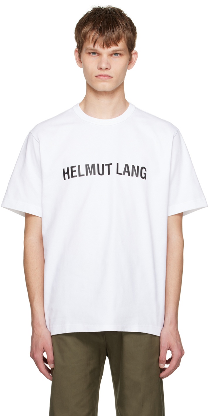 Helmut Lang White Printed T-Shirt Helmut Lang