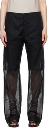 Gabriela Coll Garments Black No.205 Taffeta Trousers