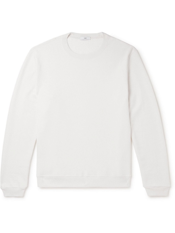 Photo: SSAM - Textured Organic Cotton and Silk-Blend Jersey Sweatshirt - White